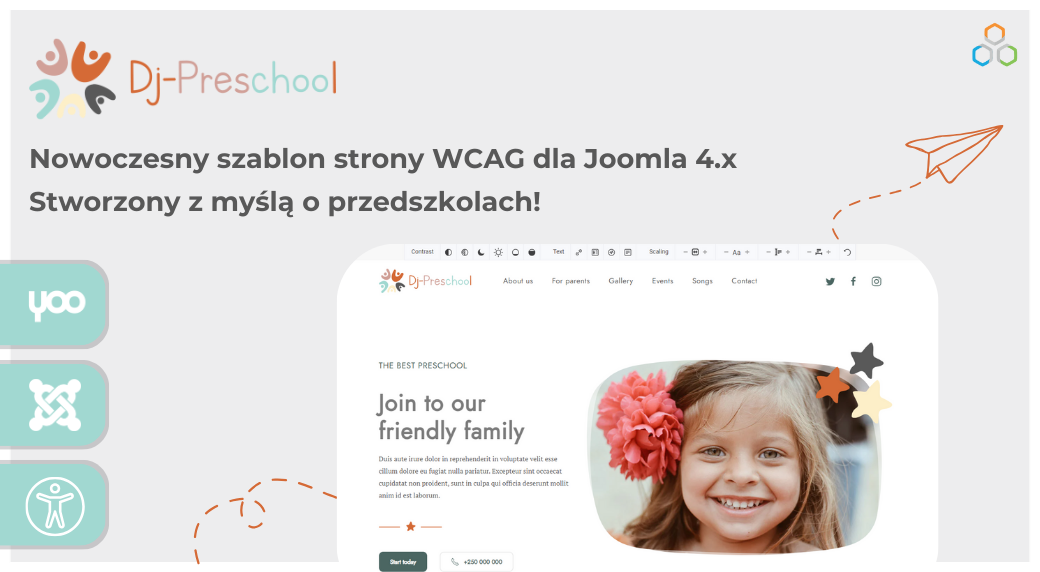 DJ-PreSchool - quickstart WCAG dla Joomla
