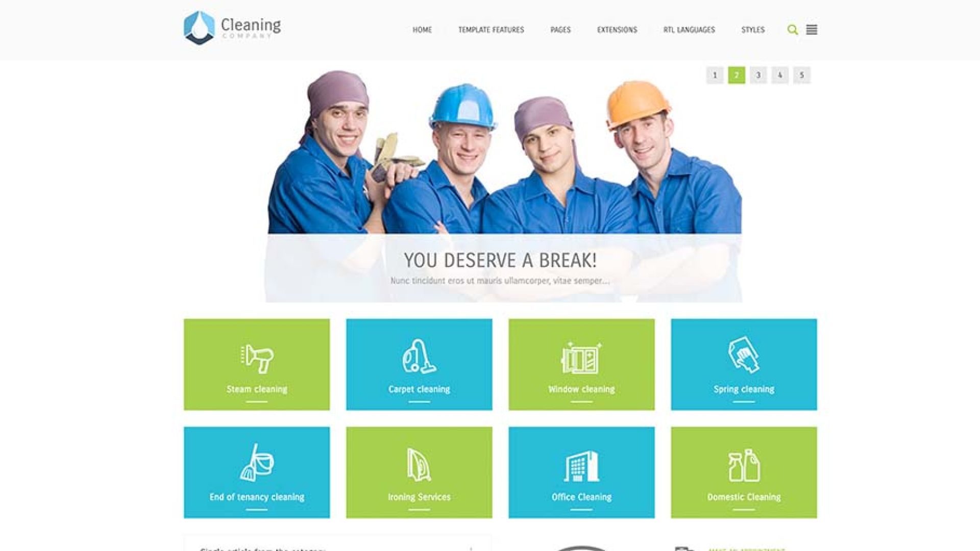JM Cleaning Company - Darmowy szablon Joomla
