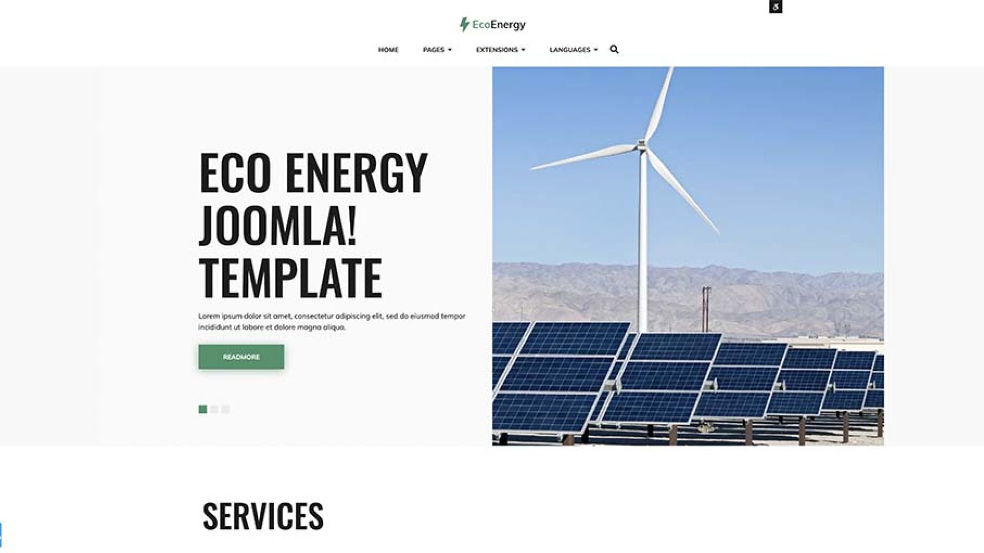 JM Eco Energy - darmowy szablon Joomla