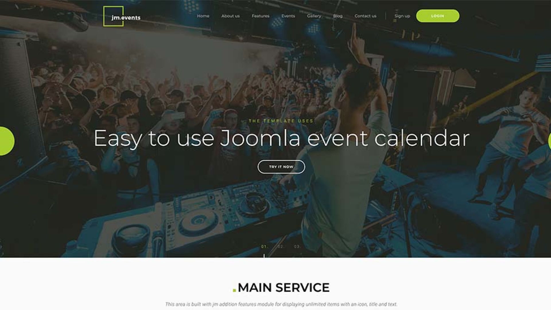 JM Events Agency - Darmowy szablon Joomla