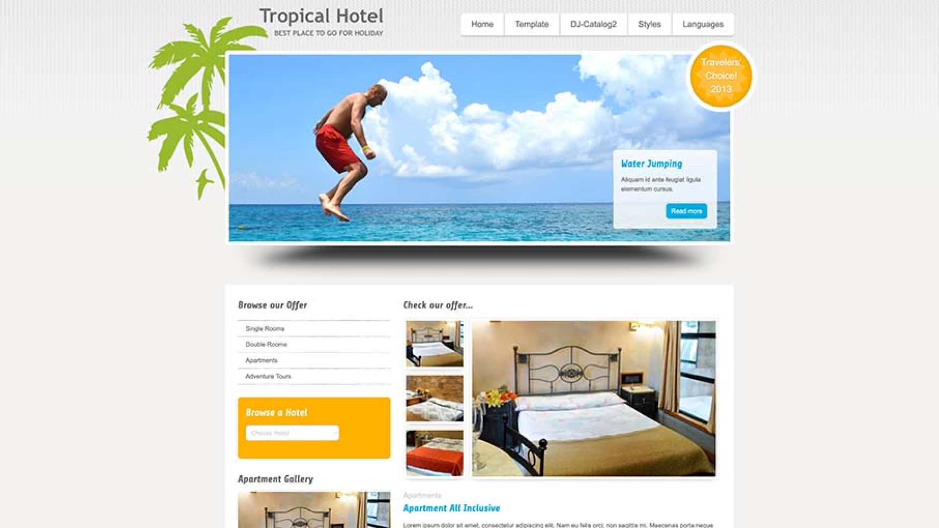 JM Tropical Hotel - Darmowy szablon Joomla