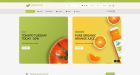 dj-ecofood szablon ecommerce dla Joomla oparty na Yootheme pro widok strony głównej